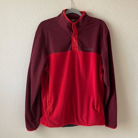 Eddie‎ Bauer quest fleece snap button pullover - Picture 1 of 7